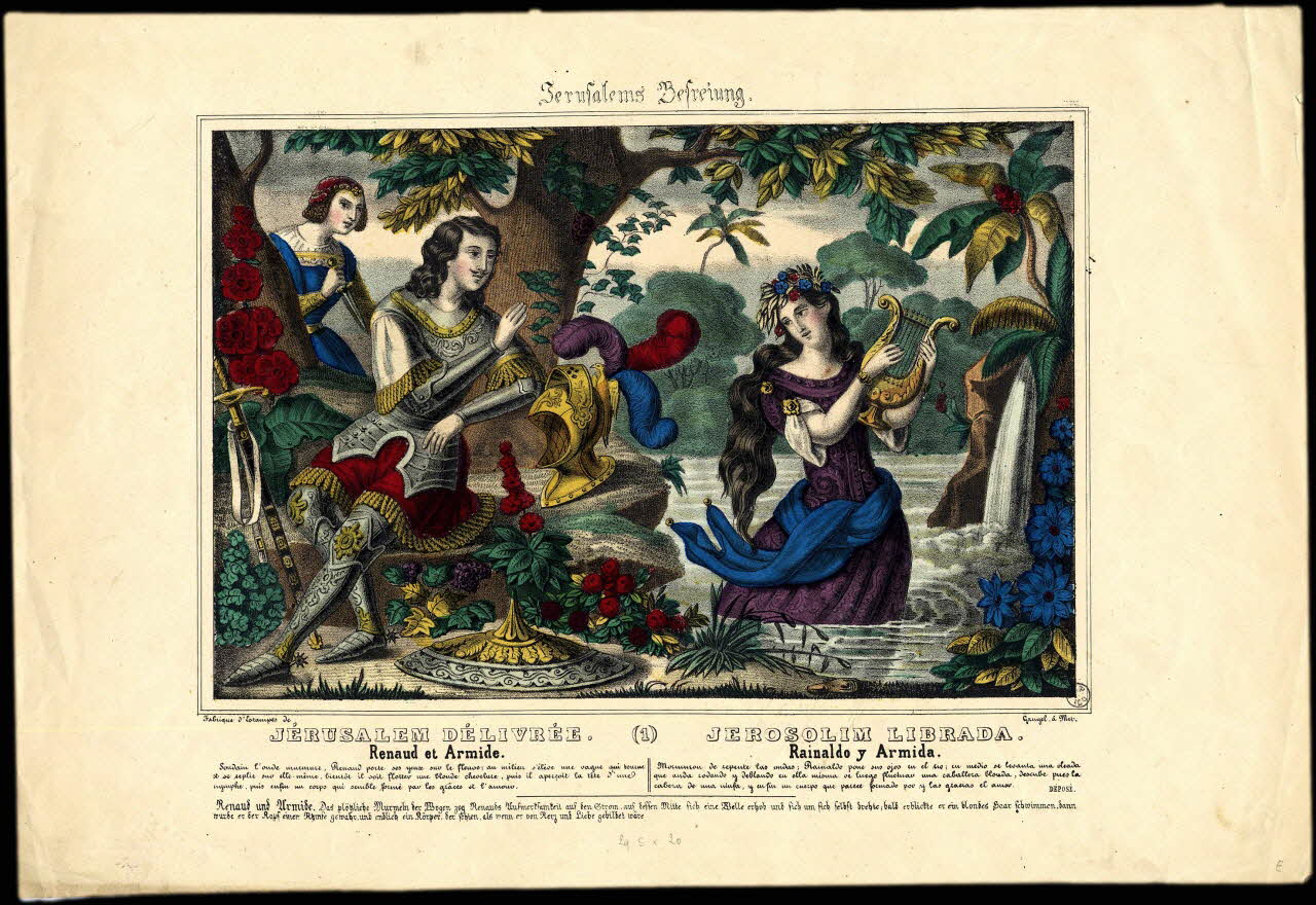 Charles Nicolas Gangel estampe JERUSALEM DELIVREE. Metz 1852-1858 1943.16.307 Photo