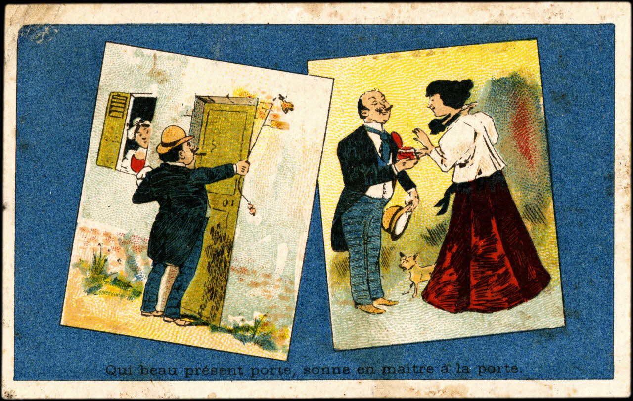 Baster & Vieillemard carte réclame chromo Paris 1878-1914 1995.1.3167.2 Photo
