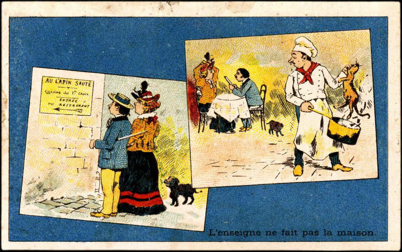 Baster & Vieillemard carte réclame chromo Paris 1878-1914 1995.1.3167.6 Photo