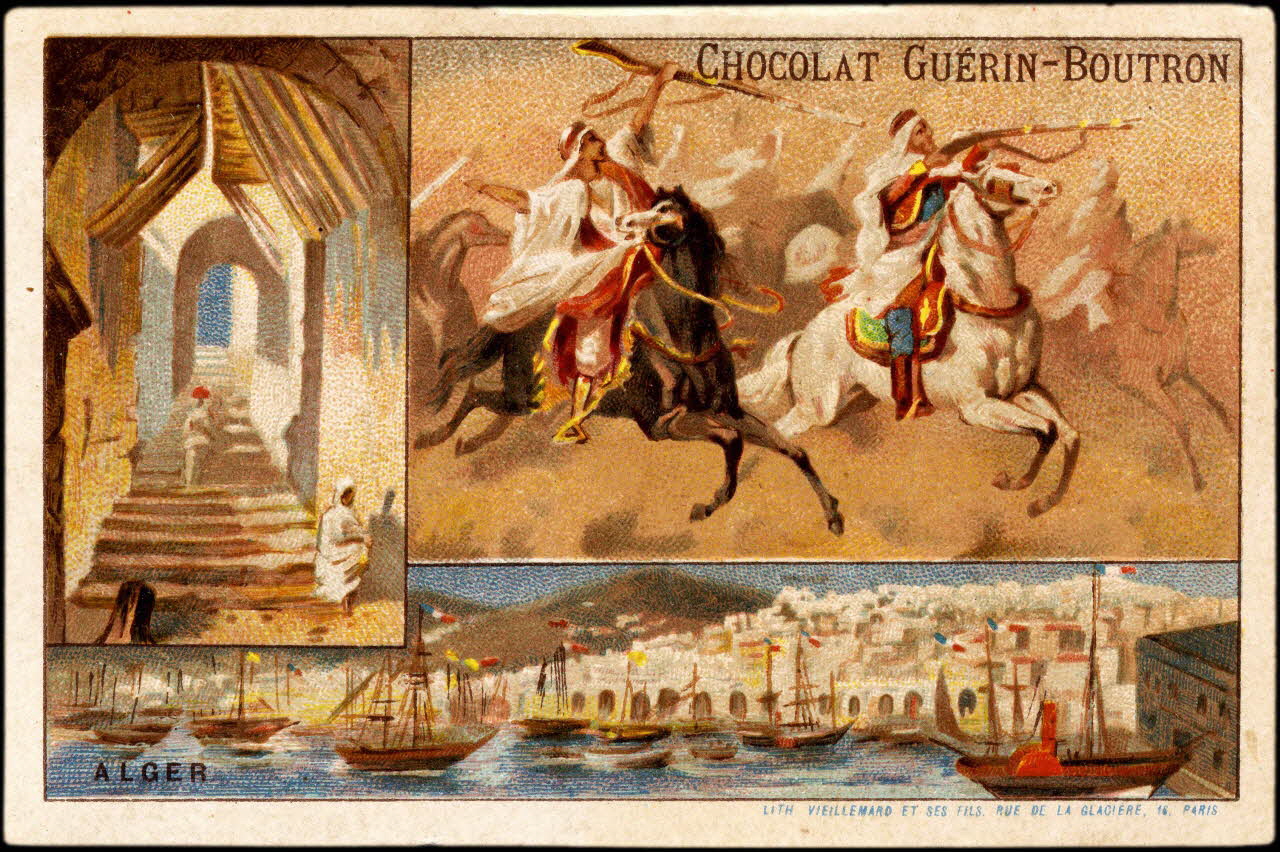 Baster & Vieillemard carte réclame chromo Paris 1889-1895 1995.1.1011.2 Photo