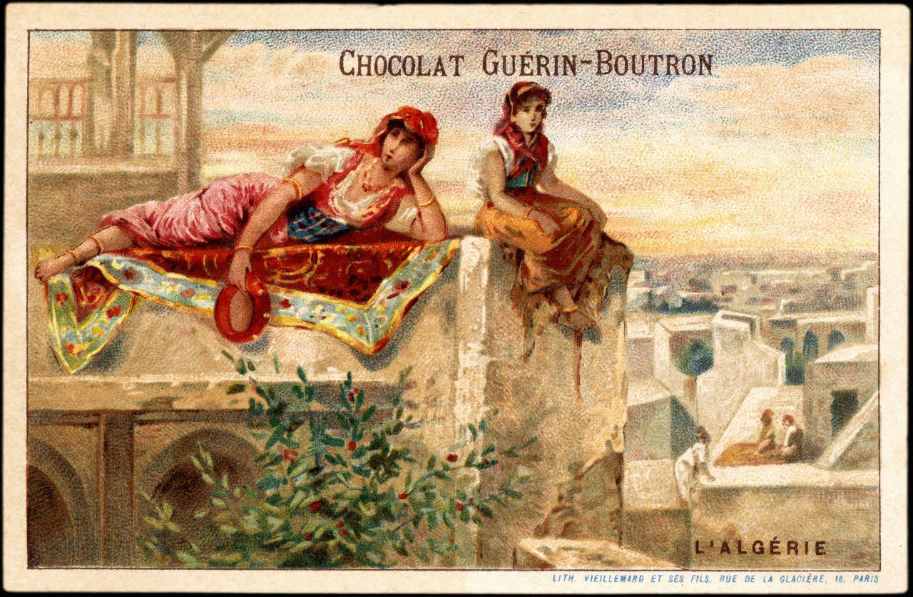 Baster & Vieillemard carte réclame chromo Paris 1889-1895 1995.1.106.2 Photo