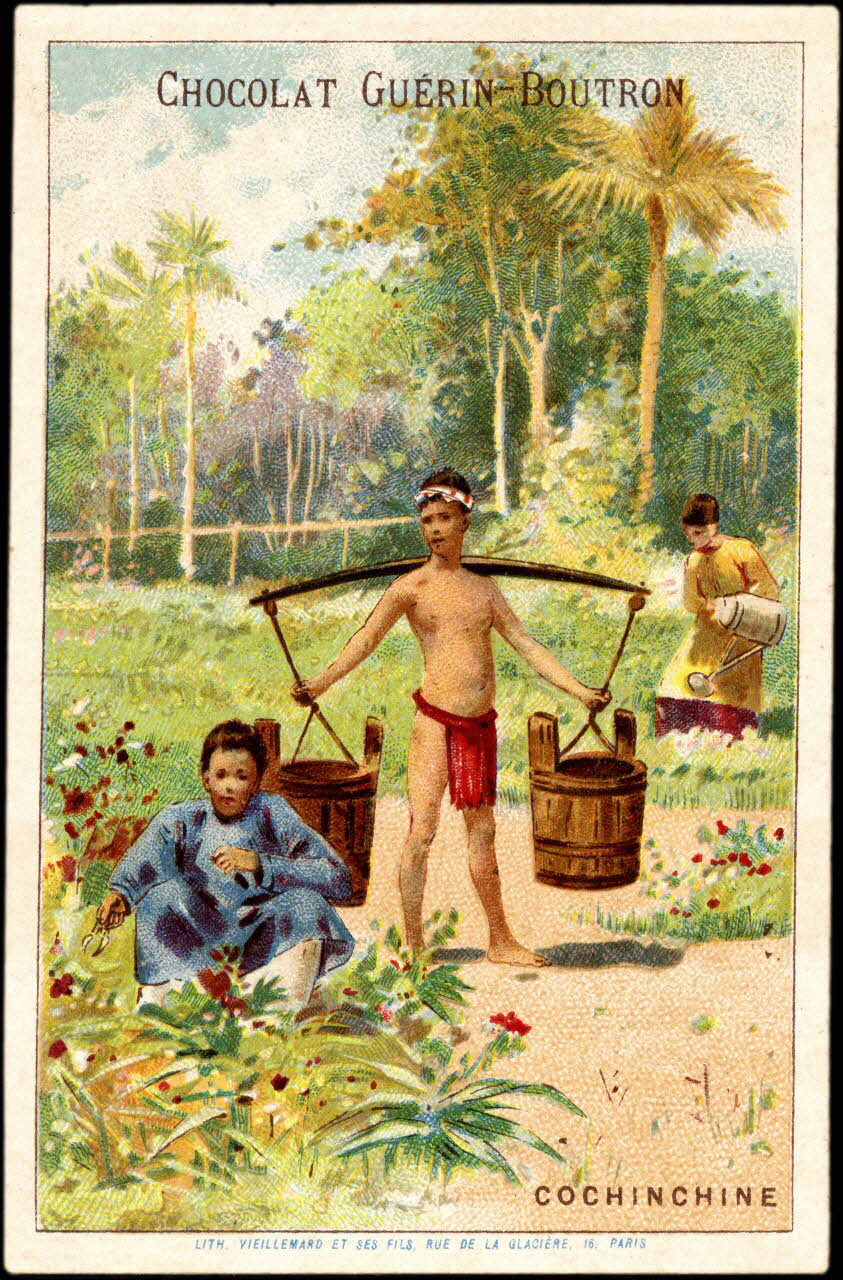 Baster & Vieillemard carte réclame chromo Paris 1889-1895 1995.1.1011.11 Photo