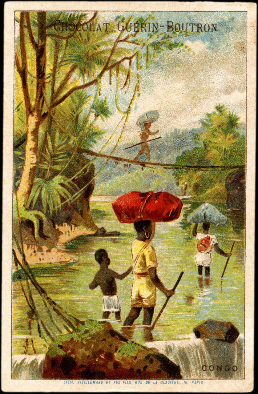 Baster & Vieillemard carte réclame chromo Paris 1889-1895 1995.1.1011.12 Photo