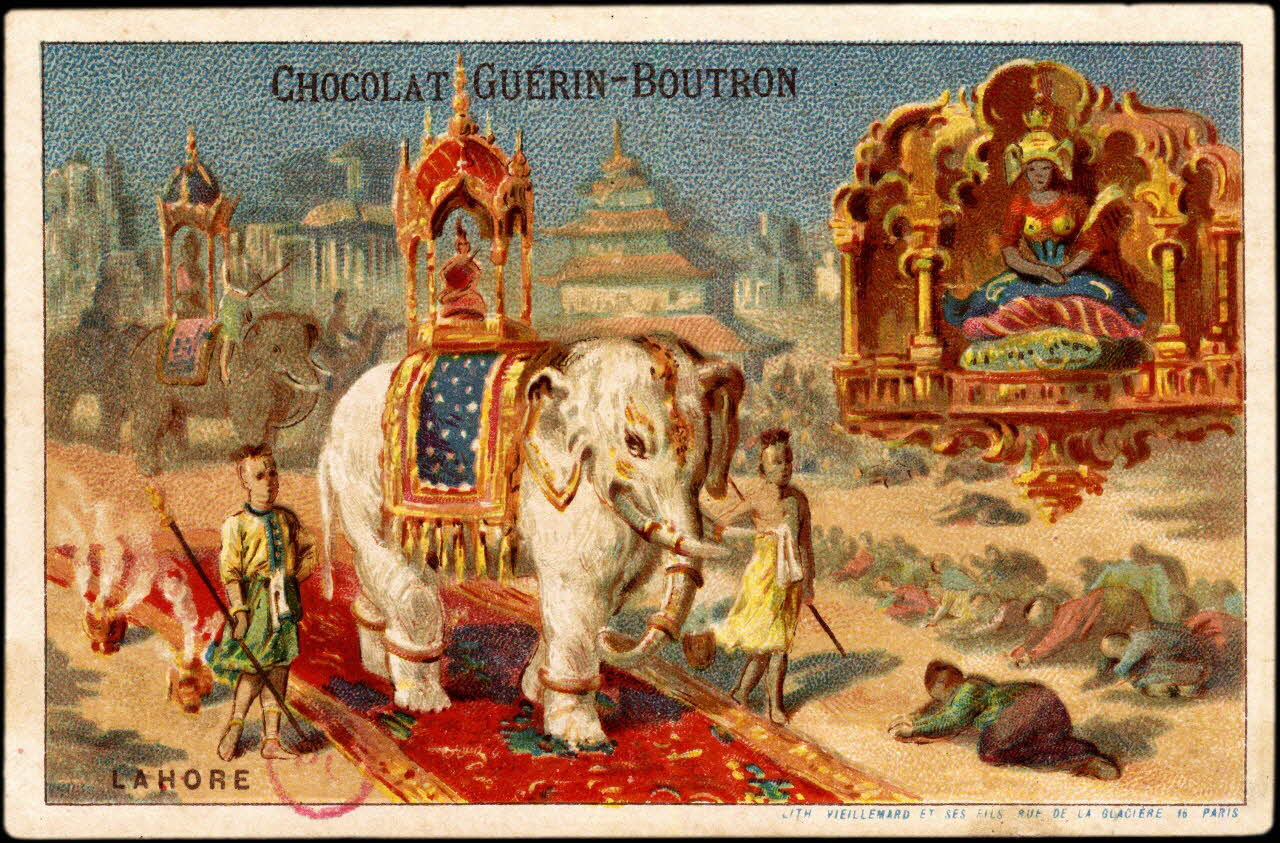 Baster & Vieillemard carte réclame chromo Paris 1889-1895 1995.1.1011.20 Photo