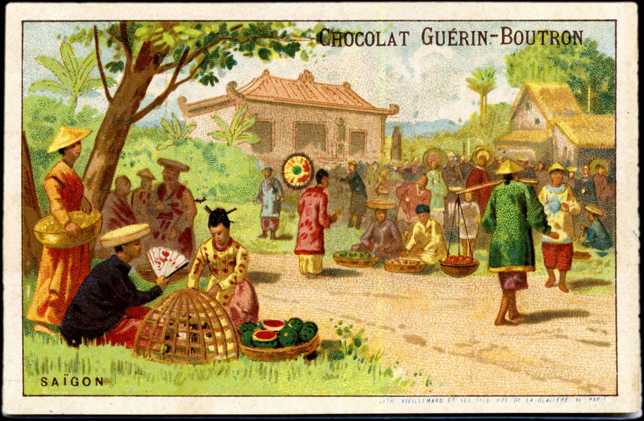 Baster & Vieillemard carte réclame chromo Paris 1889-1895 1995.1.106.33 Photo