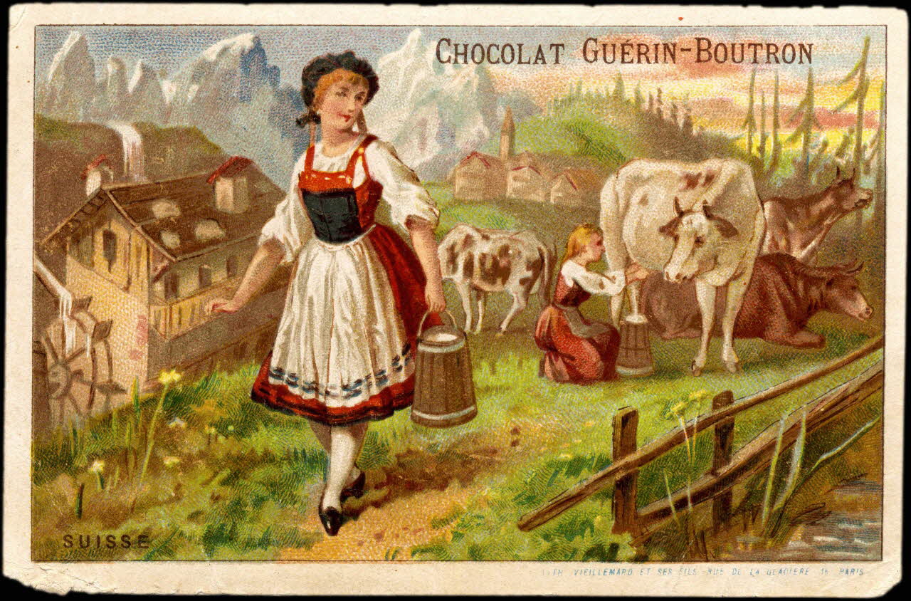 Baster & Vieillemard carte réclame chromo Paris 1889-1895 1995.1.106.36 Photo
