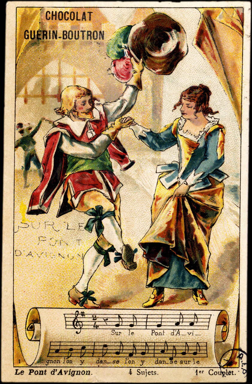carte réclame Danse sur le Pont d'Avigon 1998.77.78.5 Photo