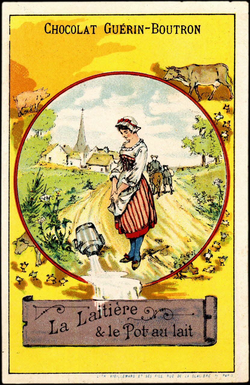 Pierre Vieillemard carte réclame chromo Paris 1887 1960.22.372.450 Photo