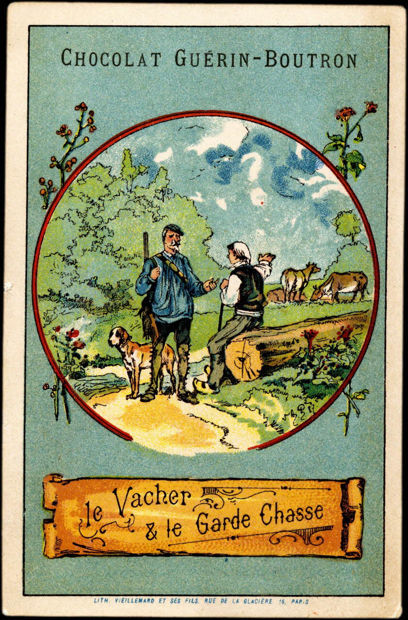 Baster & Vieillemard carte réclame chromo Paris 1889-1895 1995.1.133.57 Photo
