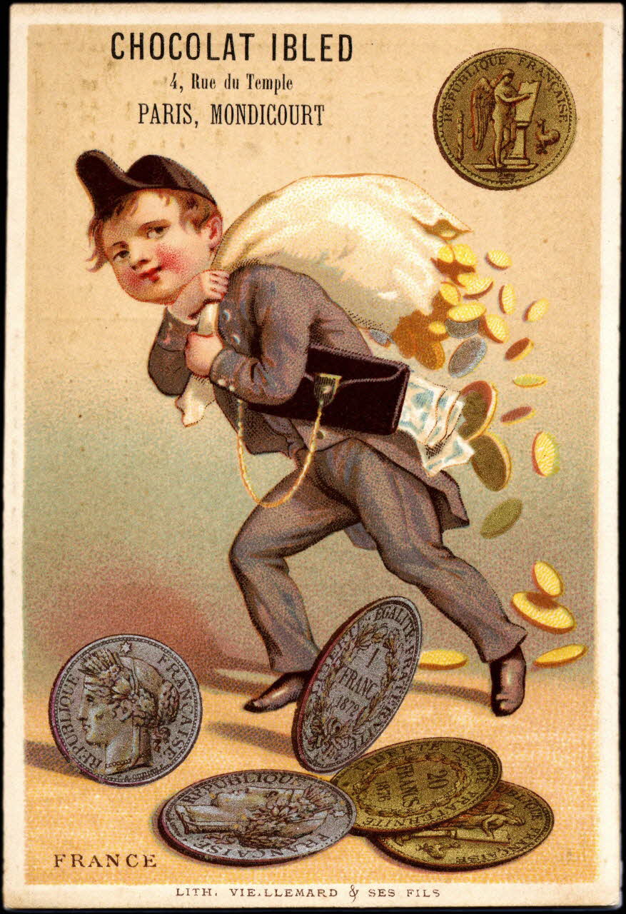 Baster & Vieillemard carte réclame chromo Paris 1886-1895 1995.1.3122.6 Photo Mucem