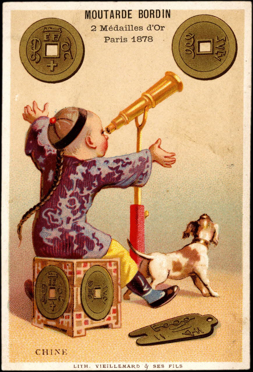 Baster & Vieillemard carte réclame chromo Paris 1886-1895 1995.1.3122.3 Photo Mucem