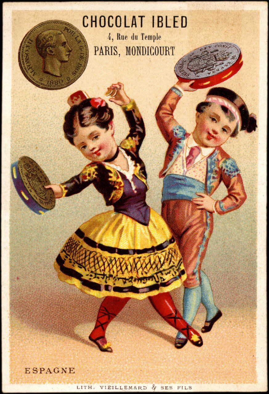 Baster & Vieillemard carte réclame chromo Paris 1886-1895 1995.1.3122.4 Photo Mucem