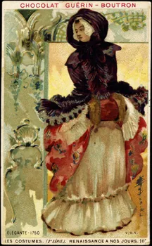 Baster & Vieillemard carte réclame chromo Paris 1889 1995.1.863.99  Photo