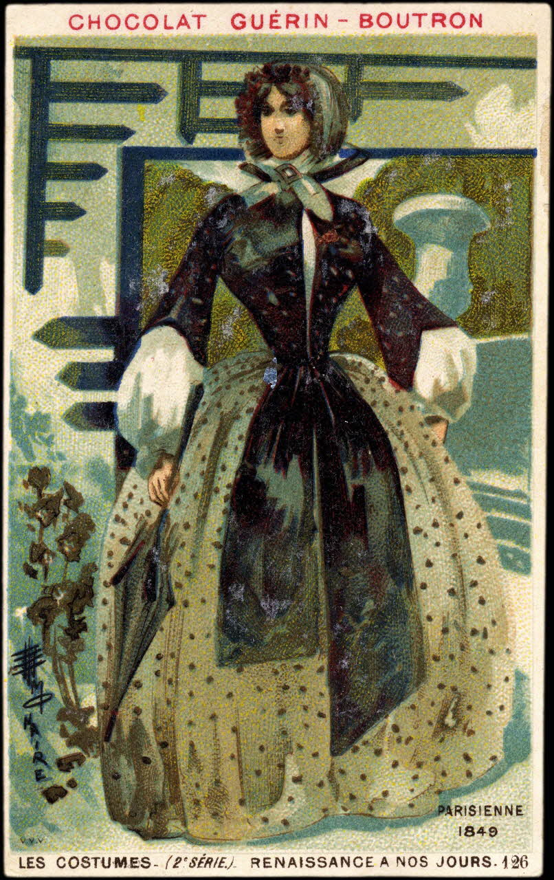 Baster & Vieillemard carte réclame chromo Paris 1889 1995.1.863.119 Photo