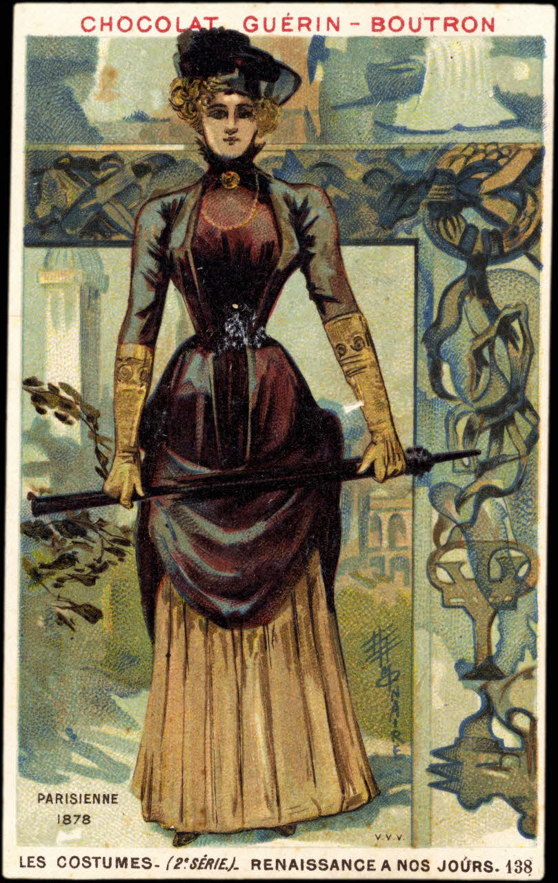 Baster & Vieillemard carte réclame chromo Paris 1889 1995.1.863.130 Photo