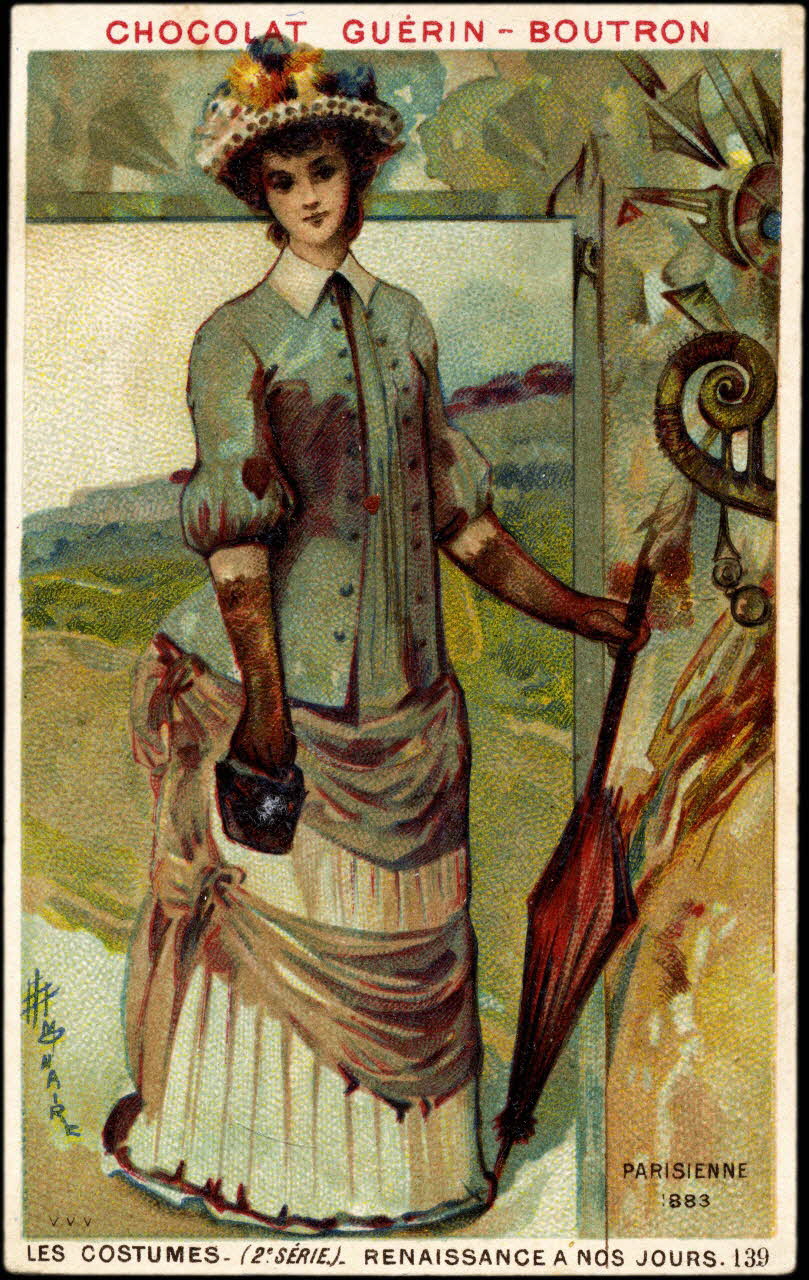 Baster & Vieillemard carte réclame chromo Paris 1889 1995.1.863.131 Photo