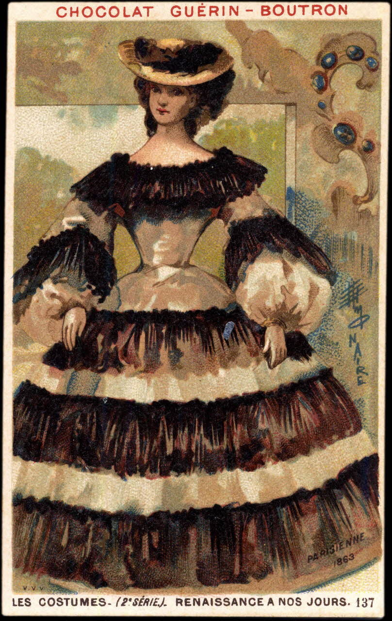 Baster & Vieillemard carte réclame chromo Paris 1889 1995.1.863.129 Photo