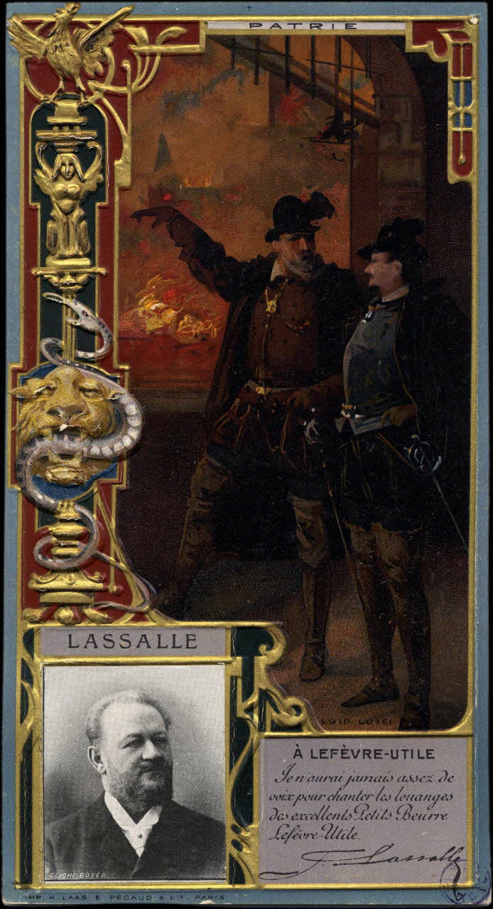 H. Laas, E.Pécaud & Cie Paris ; Luigi Loir carte réclame chromo lle-de-France, France 1900 1992.1.4 Photo