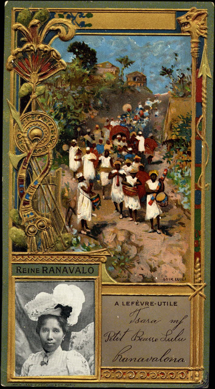 H. Laas, E.Pécaud & Cie Paris ; Luigi Loir carte réclame chromo lle-de-France, France 1900 1992.1.2 Photo