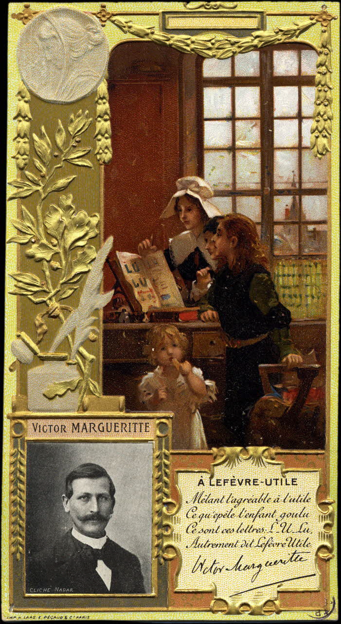 H. Laas, E.Pécaud & Cie Paris ; Luigi Loir carte réclame chromo lle-de-France, France 1900 1992.1.16 Photo