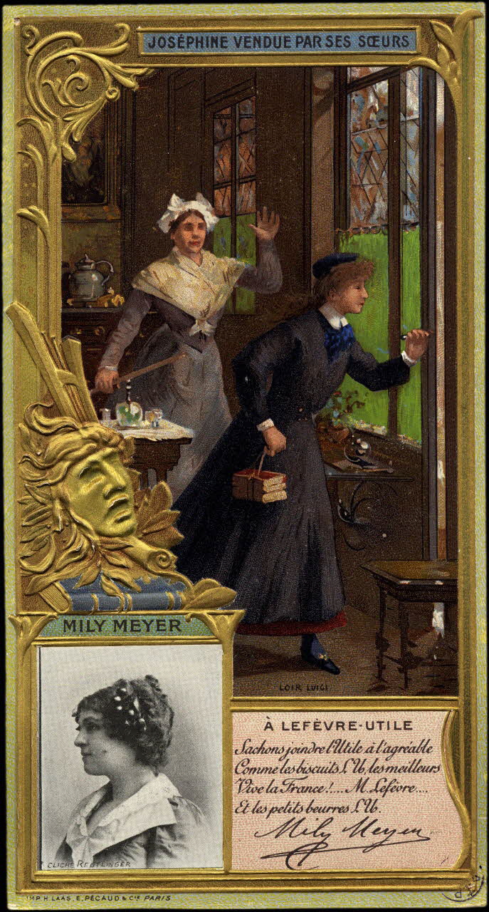 H. Laas, E.Pécaud & Cie Paris ; Luigi Loir carte réclame chromo lle-de-France, France 1900 1992.1.30 Photo