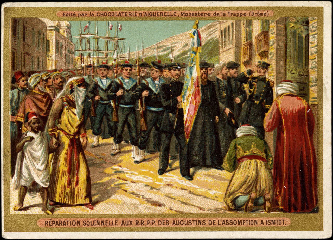 Romanet carte réclame chromo Paris 1877-1907 1995.1.659.1 Photo