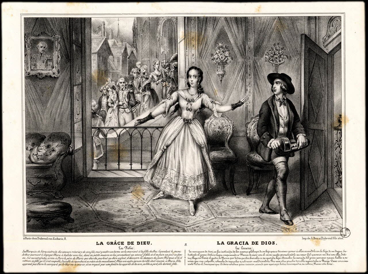 estampe LA GRACE DE DIEU.  La Folie. 1957.175.142 Photo