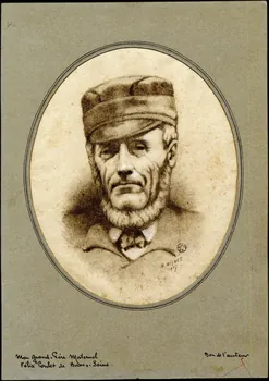 Marcel Mignot dessin Portrait de Félix Poulet de Bar-sur-Seine 1917 1944.8.2 Photo