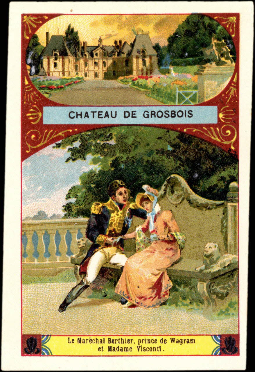 Romanet carte réclame chromo Paris 1877-1907 1995.1.400.10  Photo