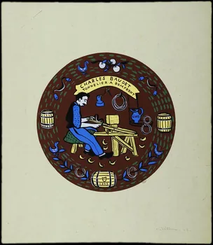 Rémy Hétreau dessin CHARLES BAUDET  TONNELIER A DOMFRONT 1943 1943.8.3  Photo
