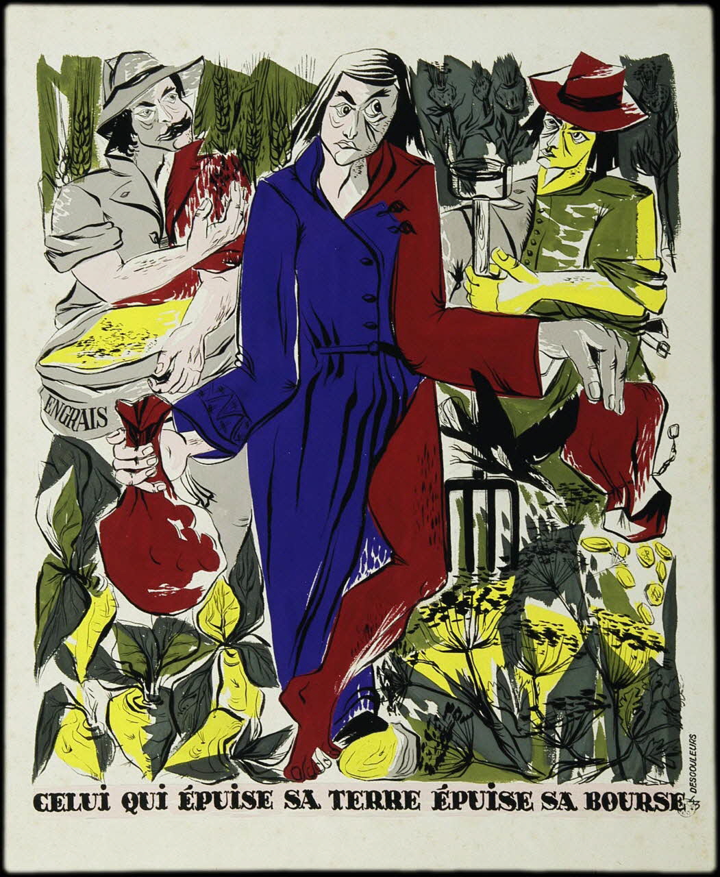 Pierre Descouleurs dessin Illustration de proverbe 1943 1943.11.2 Photo