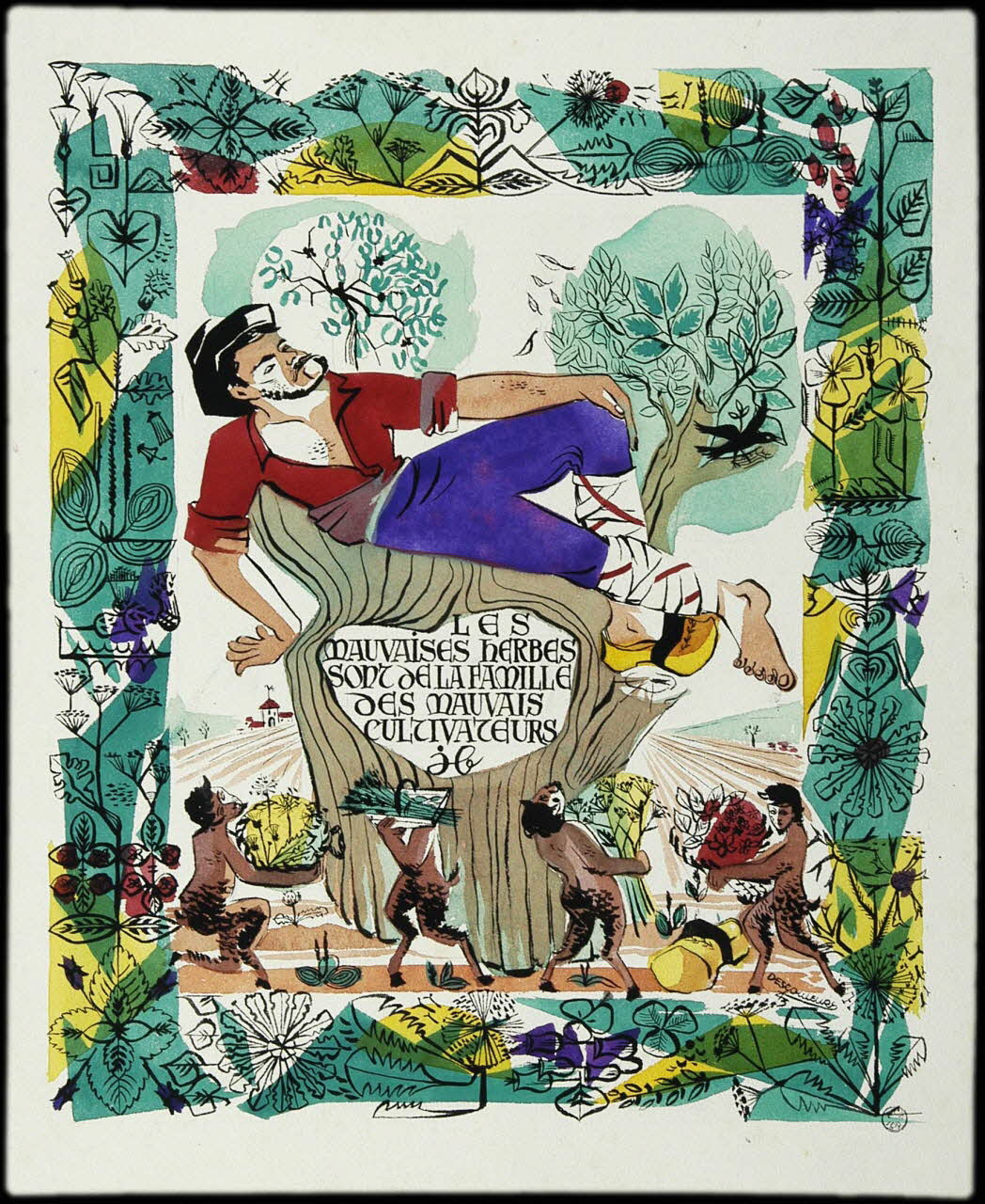 Pierre Descouleurs dessin Illustration de proverbe 1943 1943.11.1 Photo