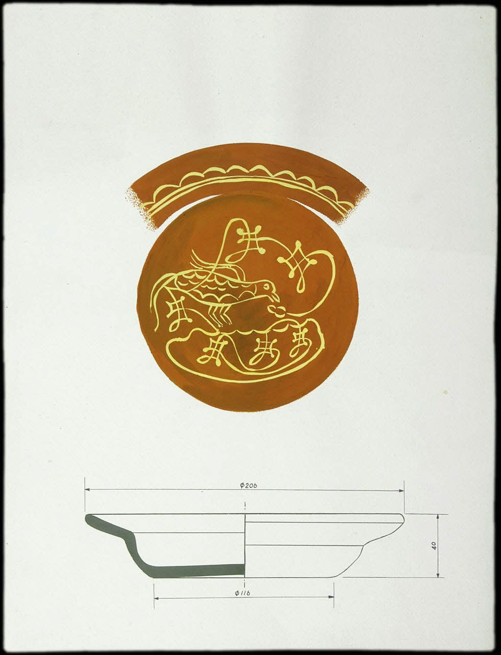 Dobignard Guy dessin Assiette 1943 1985.51.30 Photo