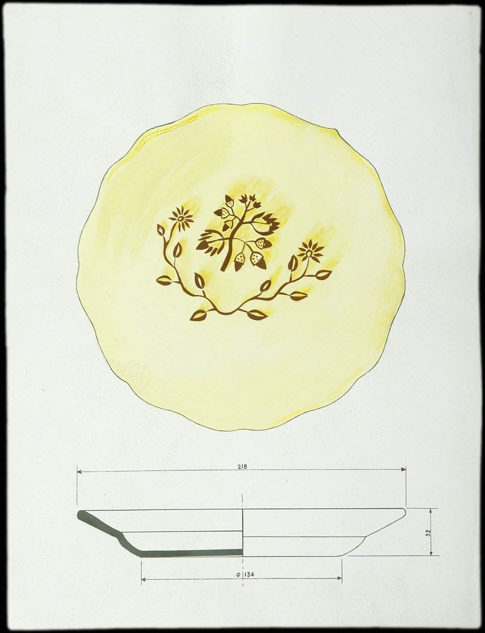 Dobignard Guy dessin Assiette 1943 1985.51.27 Photo