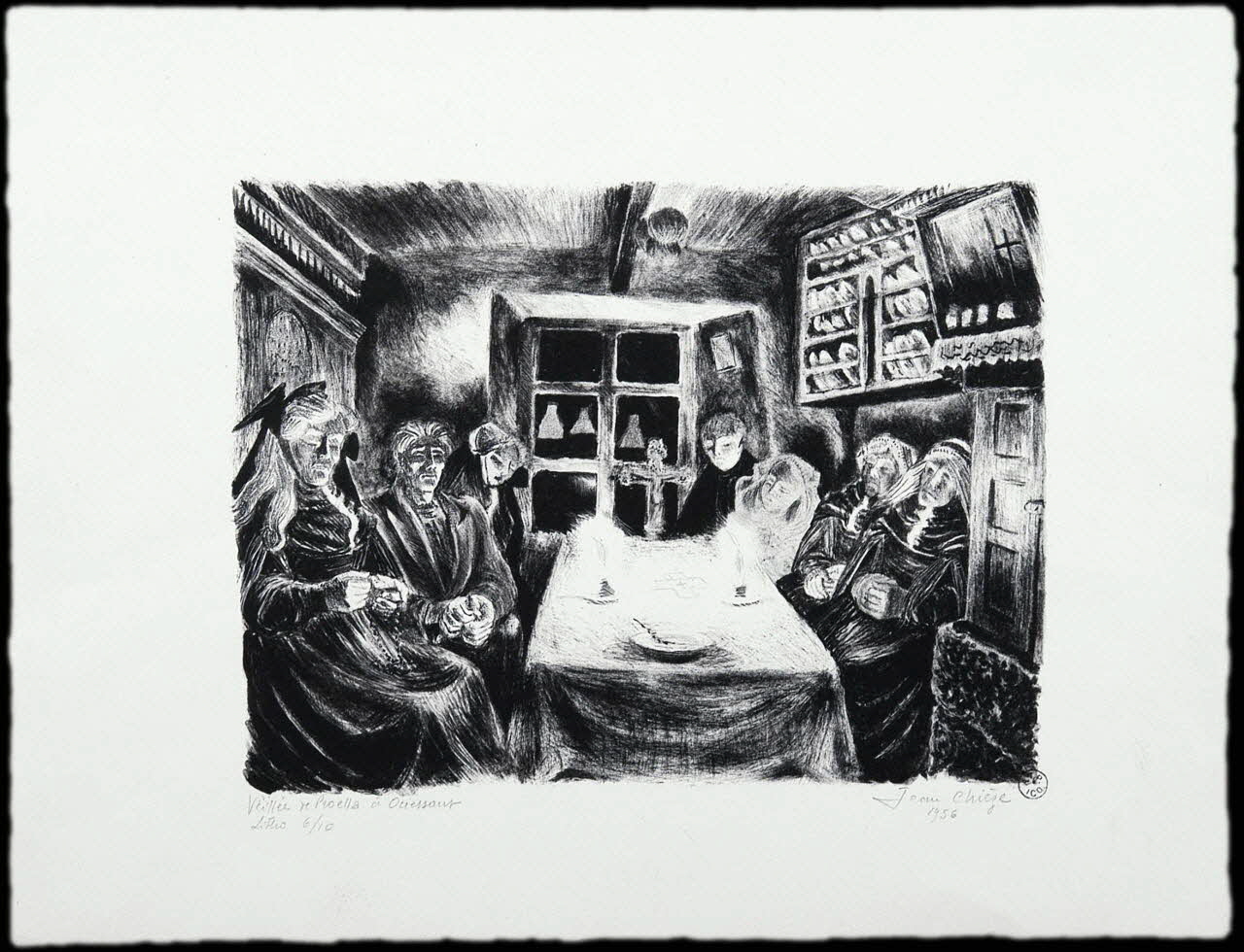 estampe Veillée de proella à Ouessant 1958.42.4 Photo