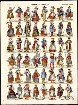 estampe COSTUMES FRANCAIS. 1950.21.177 Photo