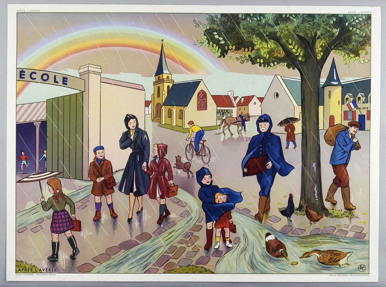 Editions Rossignol estampe APRES L'AVERSE 1950-1970 2007.51.4.1 Photo