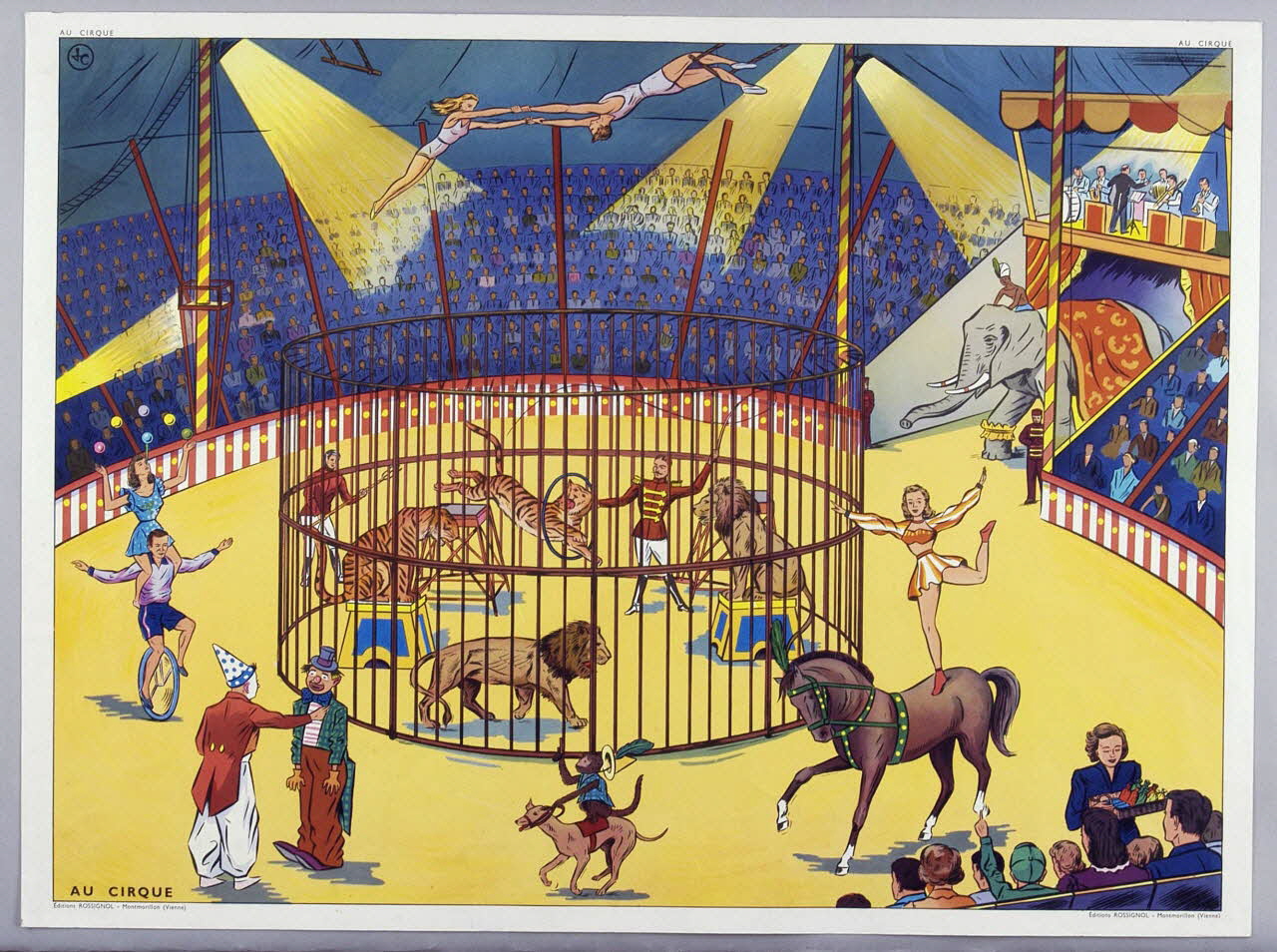 Editions Rossignol estampe AU CIRQUE 1950-1970 2007.51.4.2 Photo