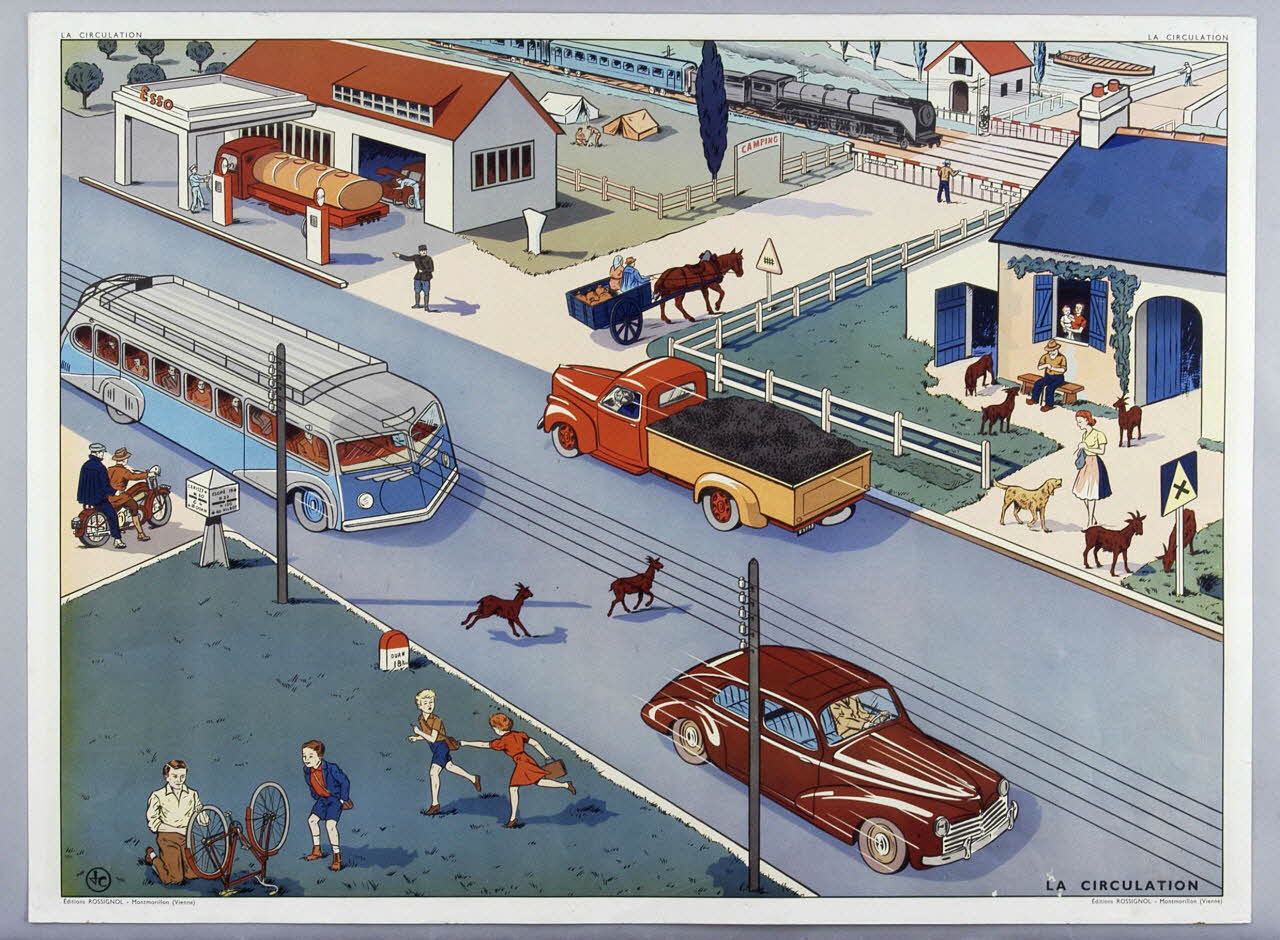 Editions Rossignol estampe LA CIRCULATION 1950-1970 2007.51.7.2 Photo