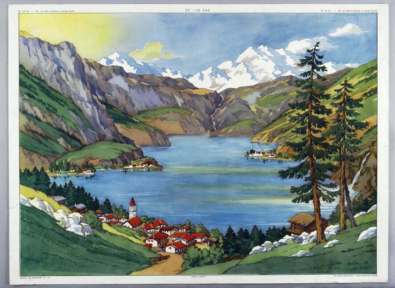 Editions Rossignol estampe 33 - LE LAC 1950-1970 2007.51.10.1 Photo