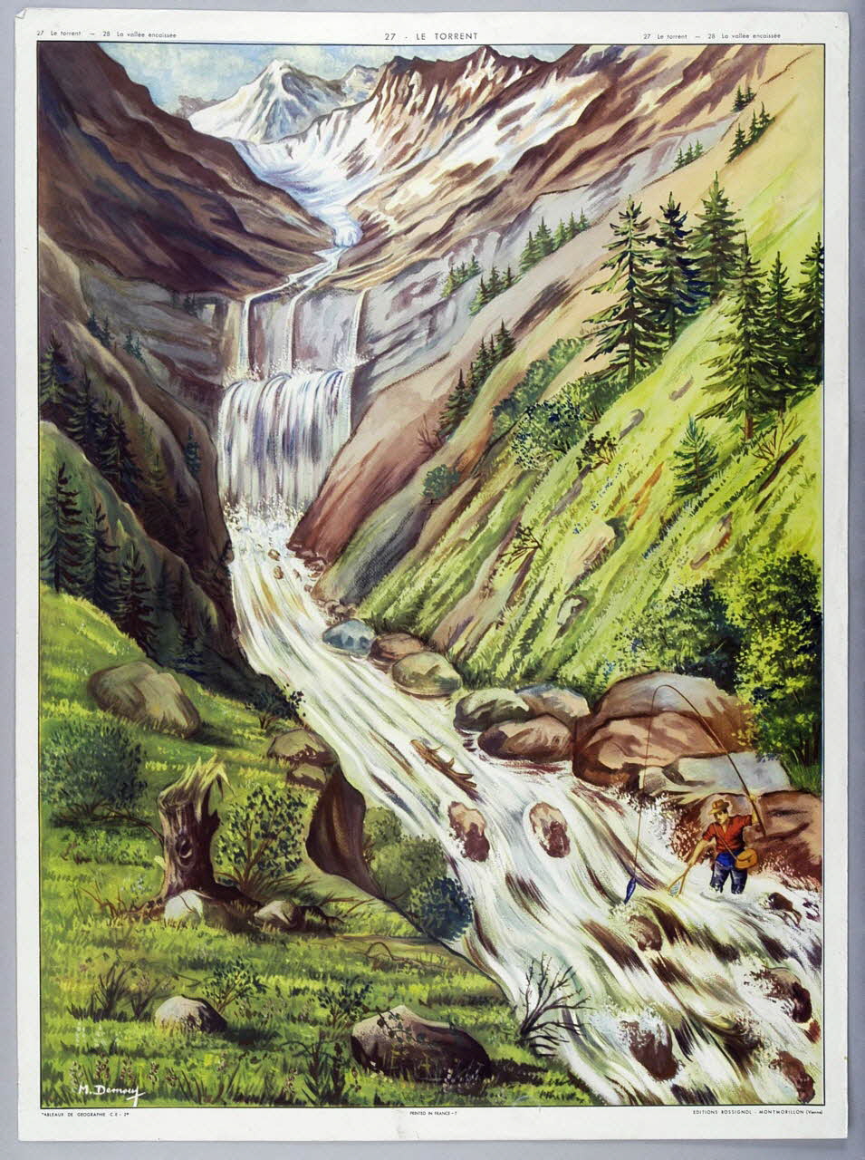 Editions Rossignol estampe 27 - LE TORRENT 1950-1970 2007.52.7.1 Photo