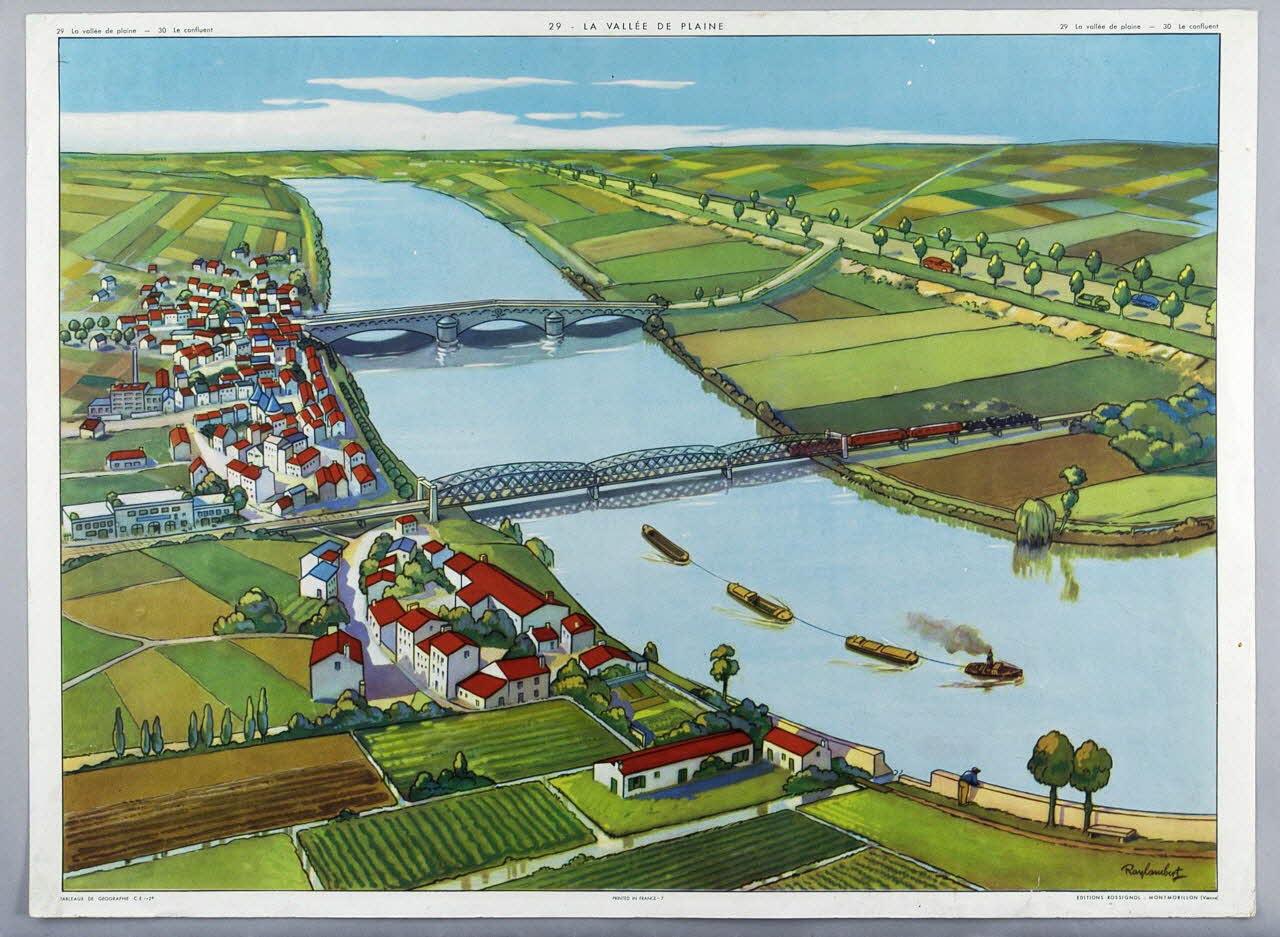 Editions Rossignol estampe 29 - LA VALLEE DE PLAINE 1950-1970 2007.52.8.1 Photo