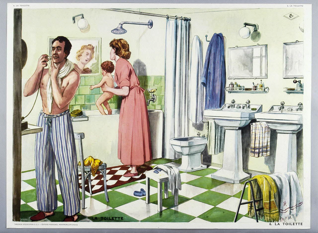 Editions Rossignol estampe 6. LA TOILETTE (2è édition) 1950-1970 2007.51.1.2 Photo