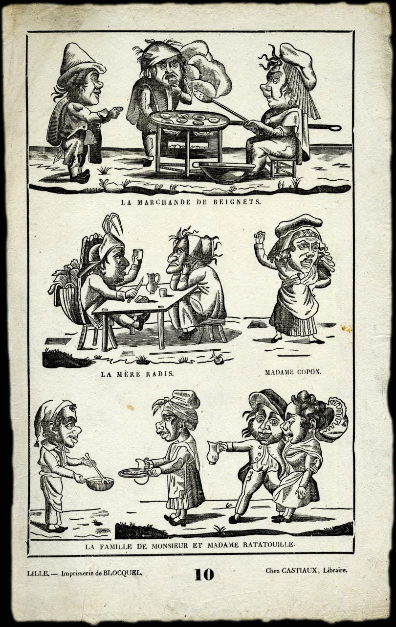 estampe Personnages grotesques 2008.11.51 Photo