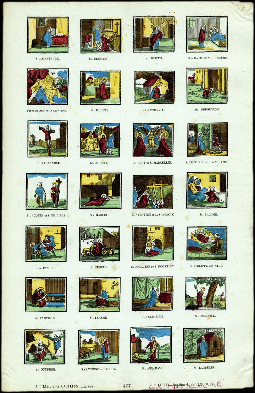 estampe Planche de saintetés 2008.11.52 Photo