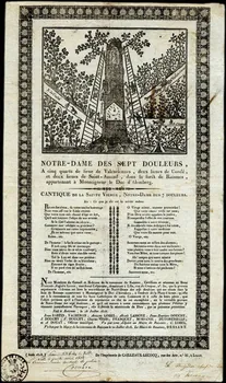 Cailleaux-Lecocq estampe NOTRE-DAME DES SEPT DOULEURS 1818 2008.11.10 Photo