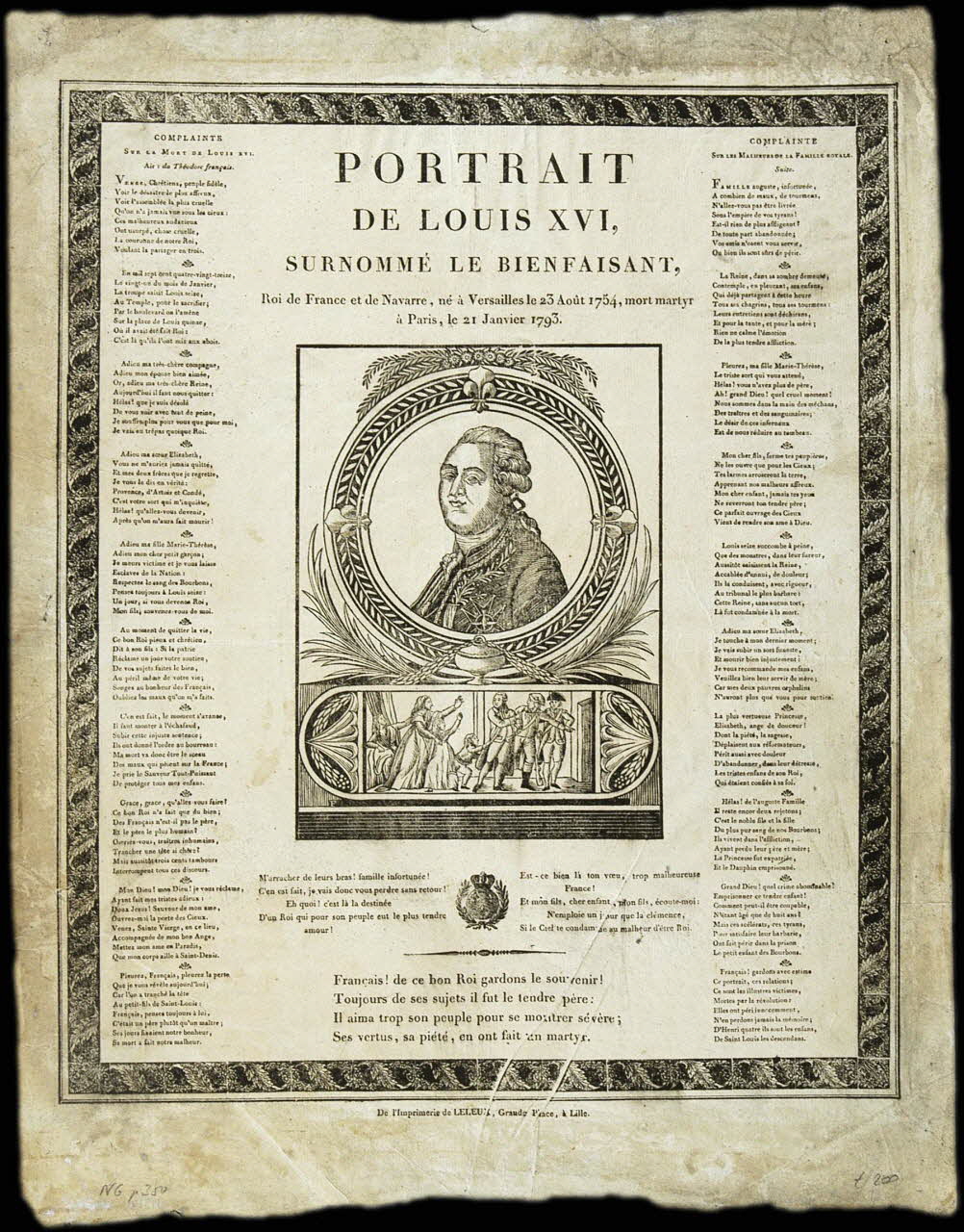 estampe PORTRAIT  DE LOUIS XVI  SURNOMME LE BIENFAISANT 2008.11.35 Photo