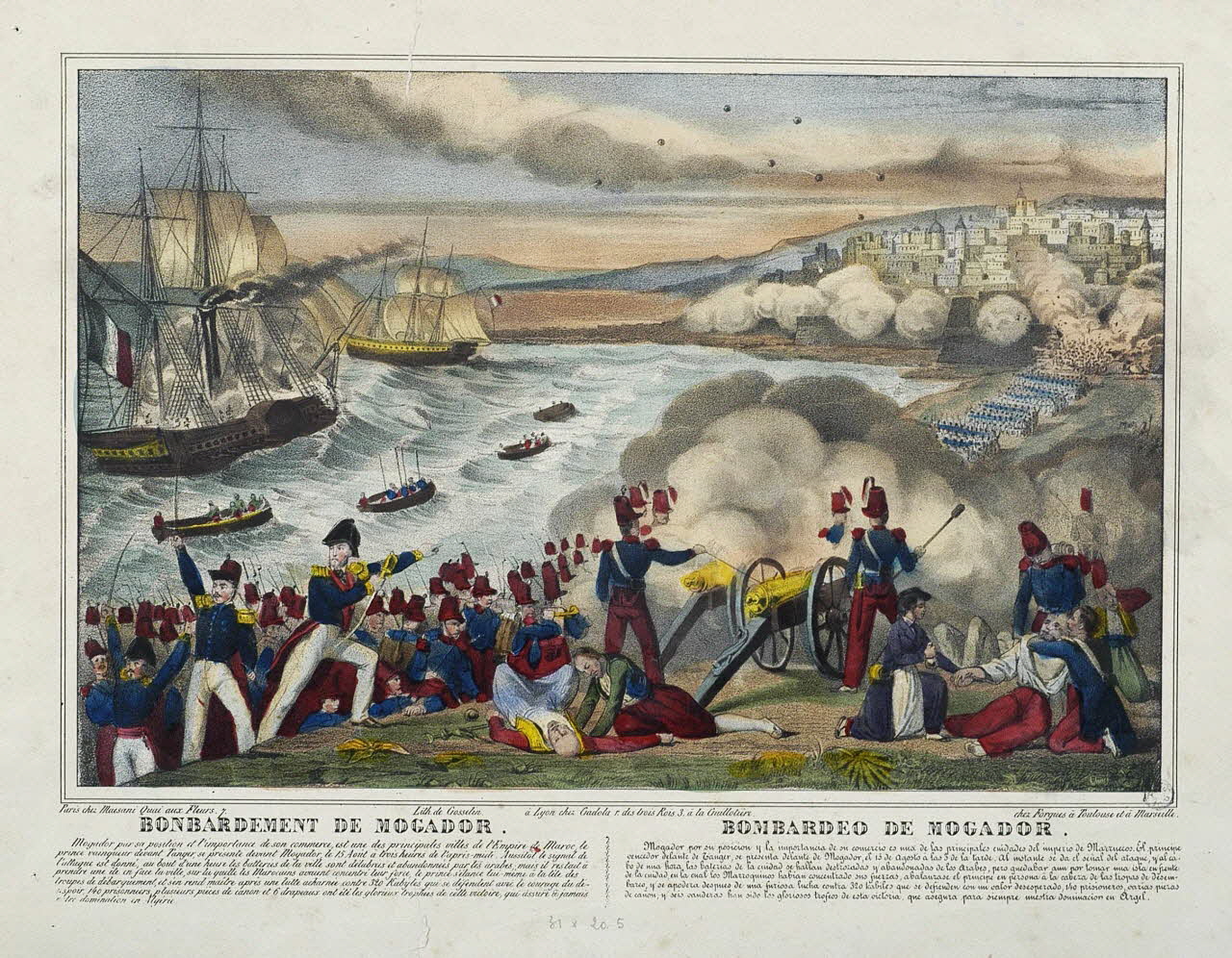 estampe BOMBARDEMENT DE MOGADOR. 1943.16.282 Photo