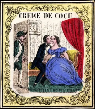 étiquette publicitaire CREME DE COCU 1960.66.38 Photo