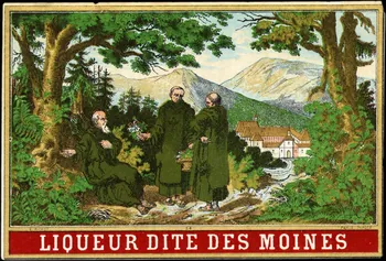 étiquette publicitaire LIQUEUR DITE DES MOINES 1960.66.71 Photo
